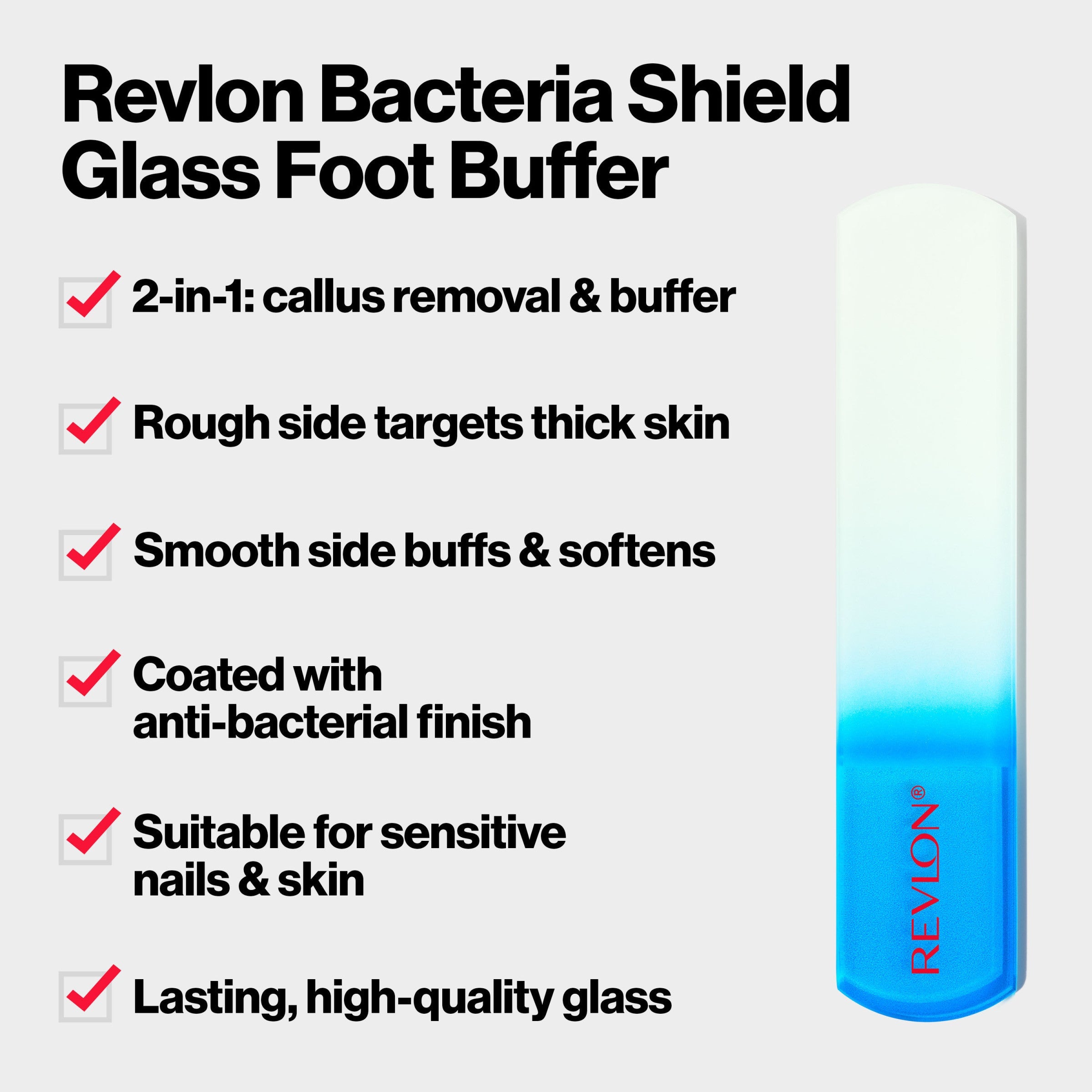 Bacteria Shield Glass Foot Buffer