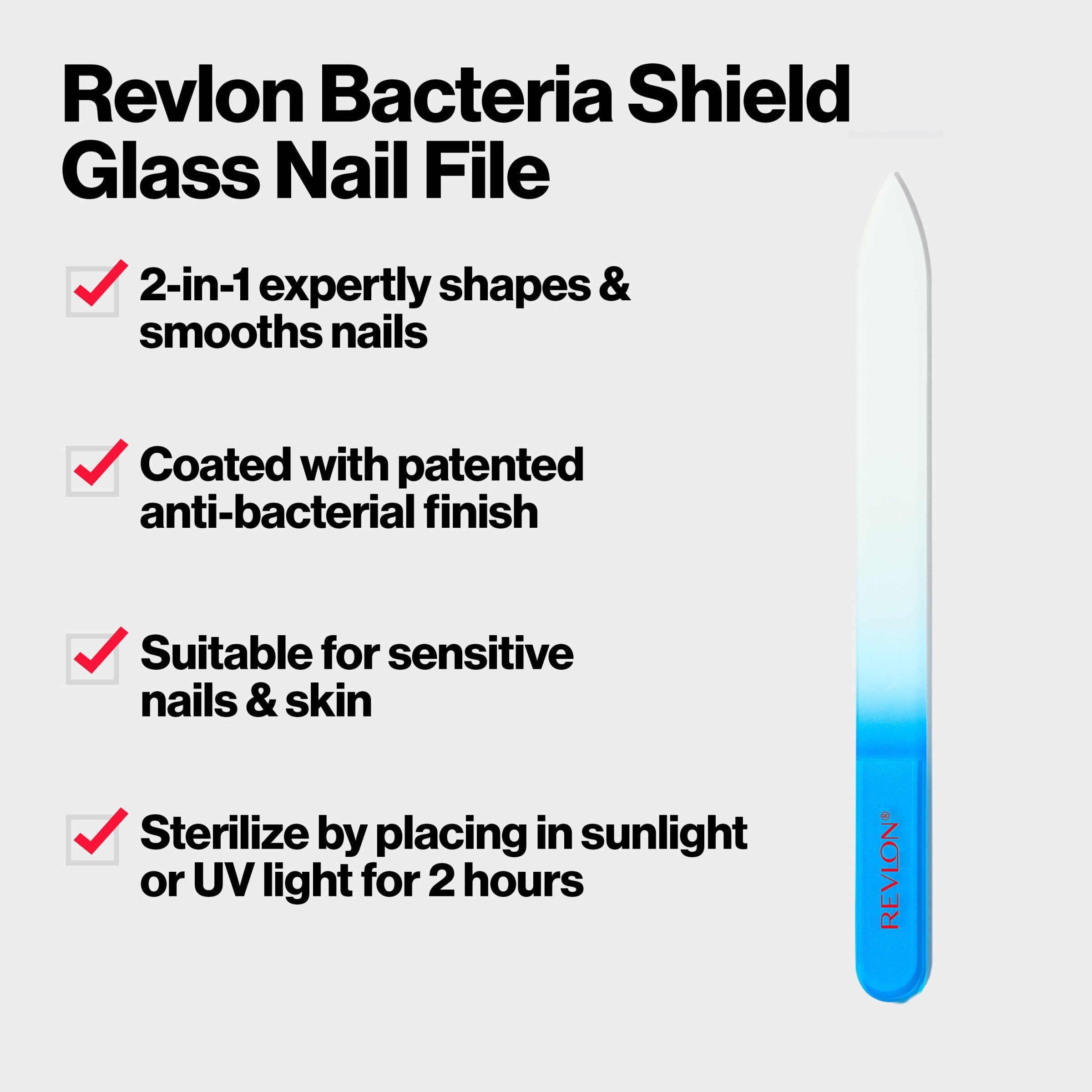 Bacteria Shield Glass Nail File