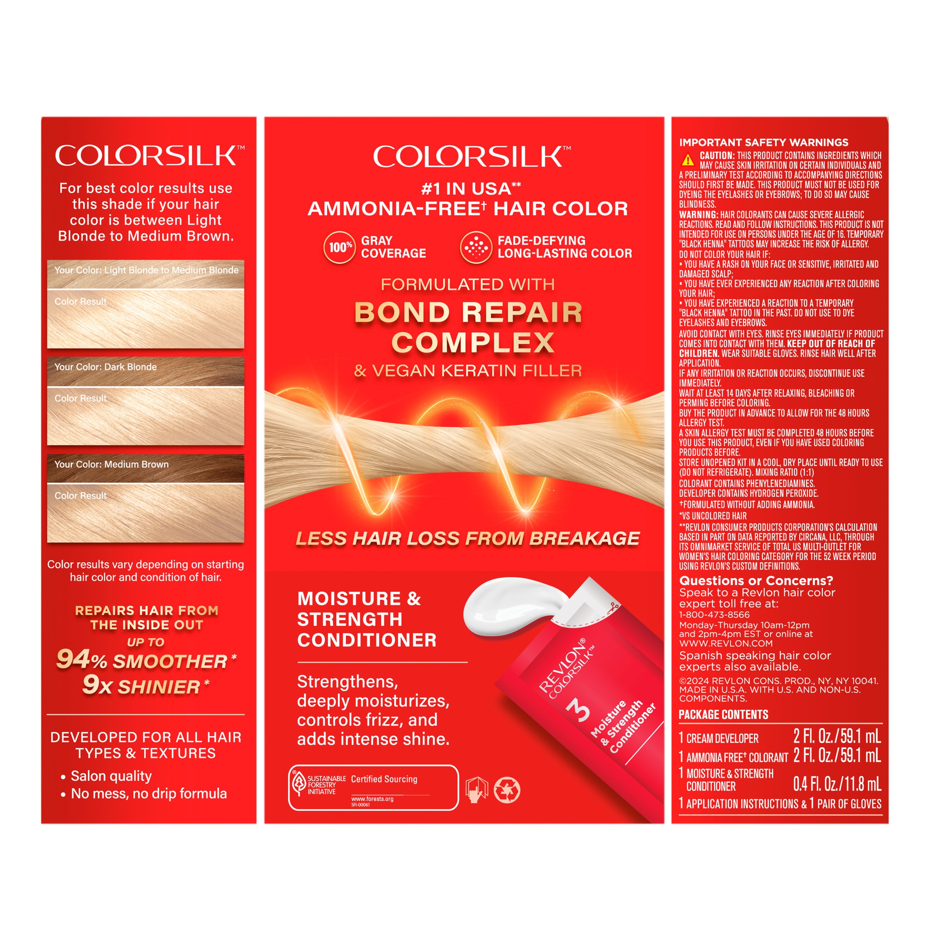 ColorSilk™ with Bond Repair Complex Permanent Hair Dye
