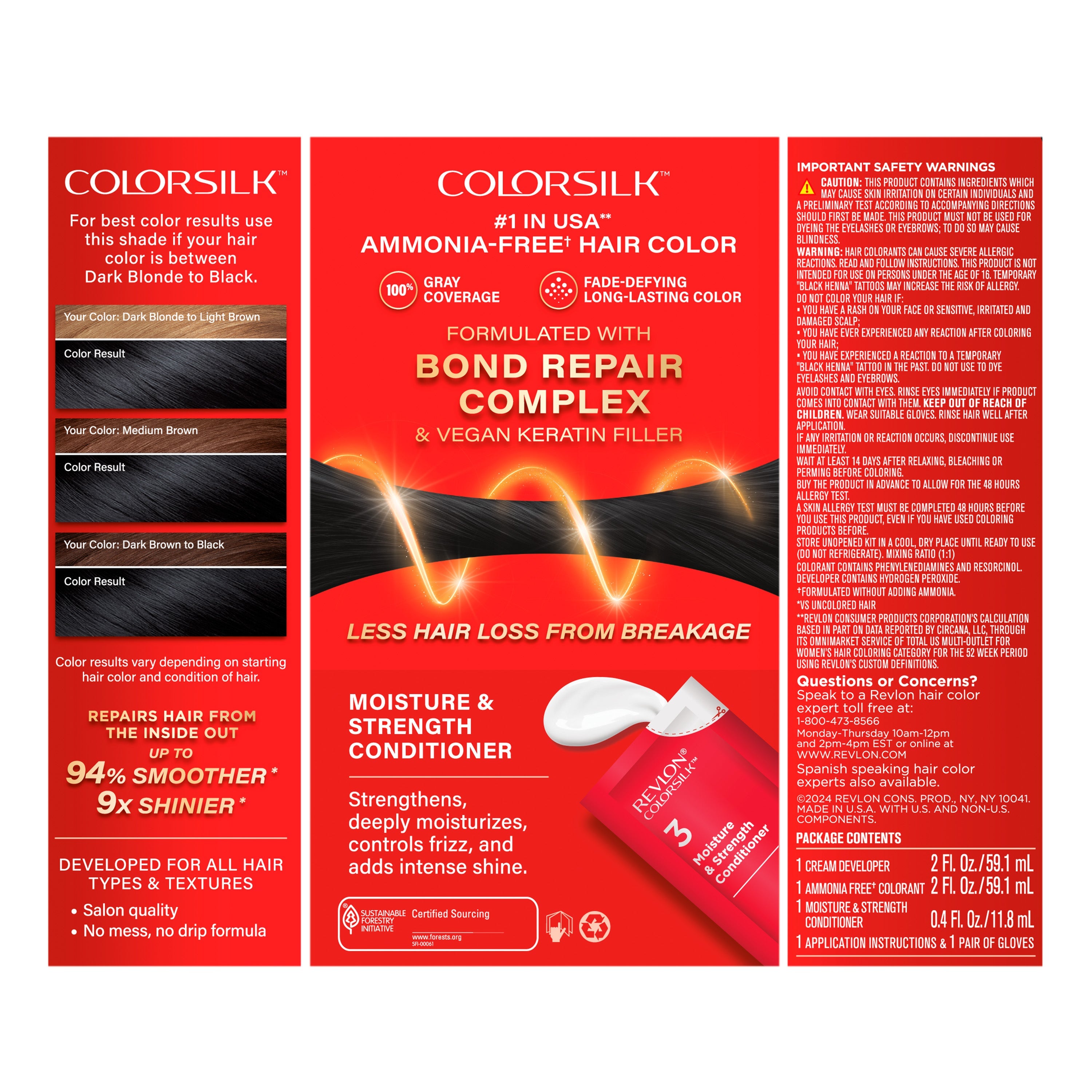 ColorSilk™ with Bond Repair Complex Permanent Hair Dye