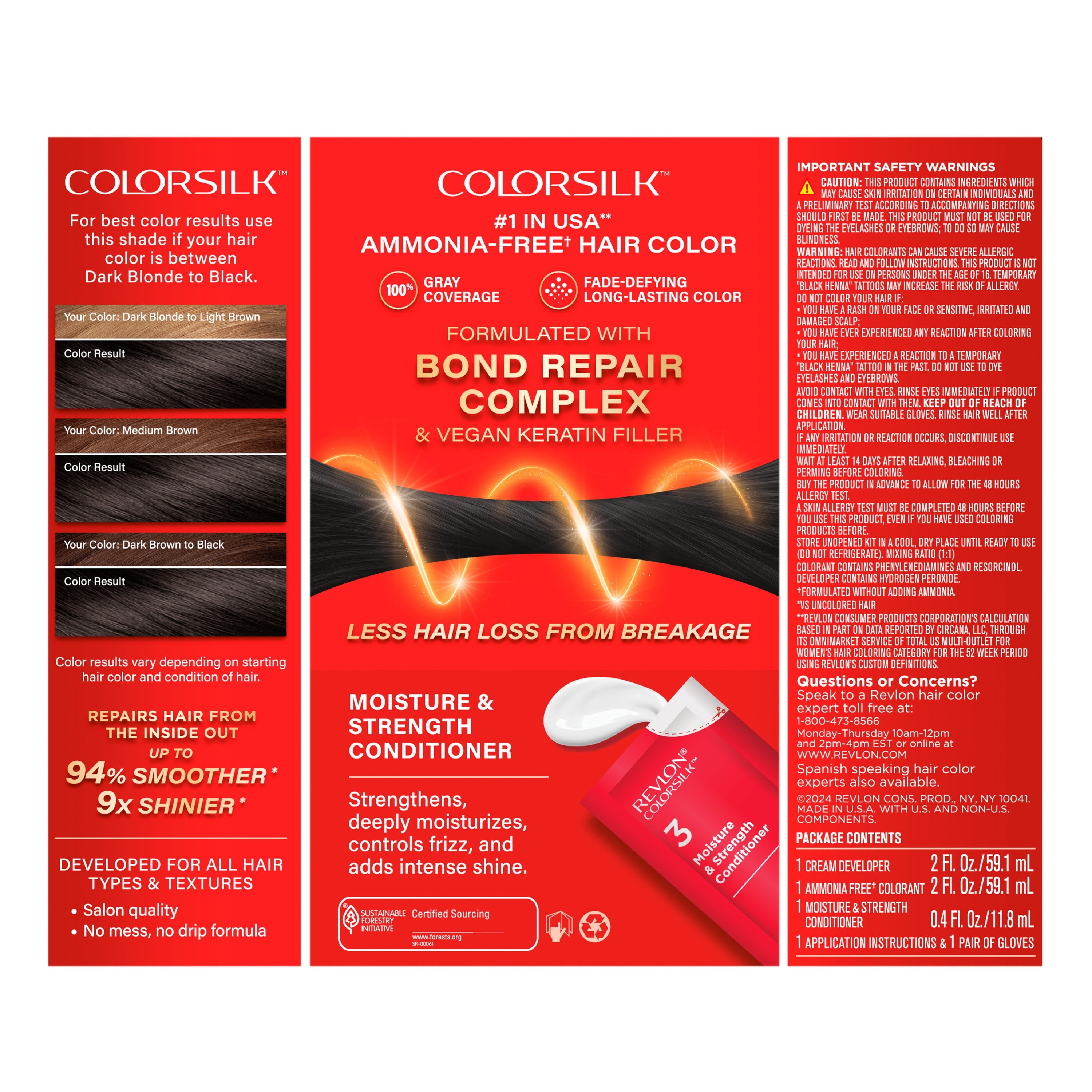 ColorSilk™ with Bond Repair Complex Permanent Hair Dye