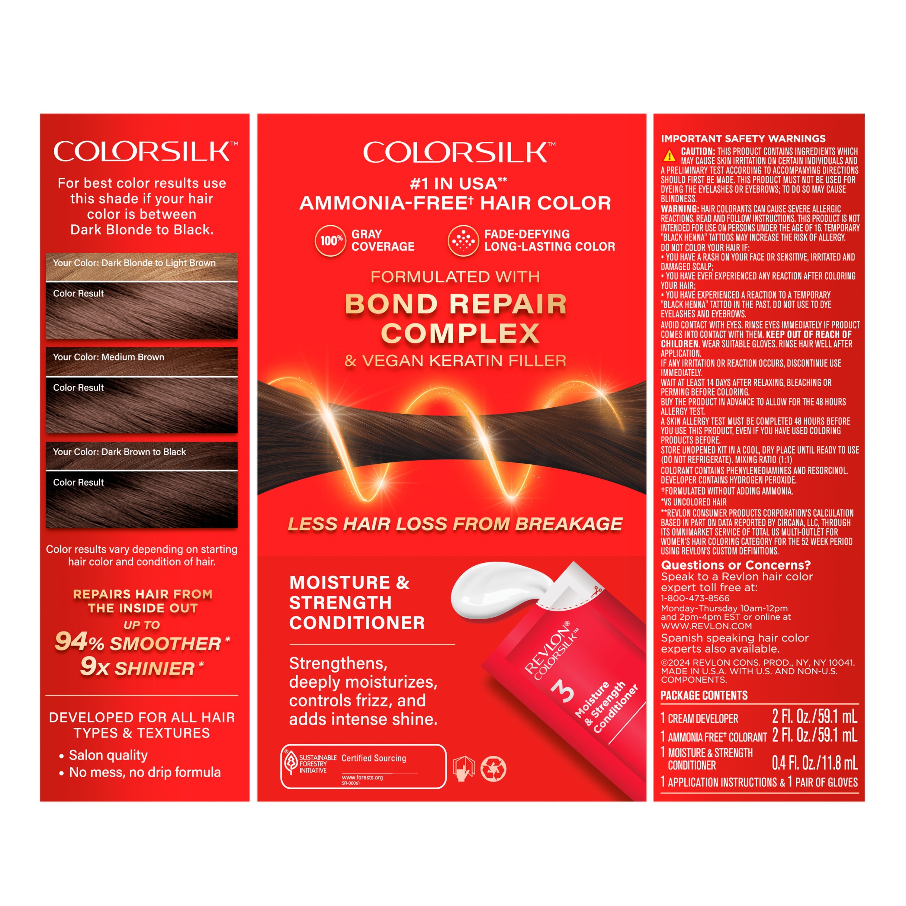 ColorSilk™ with Bond Repair Complex Permanent Hair Dye