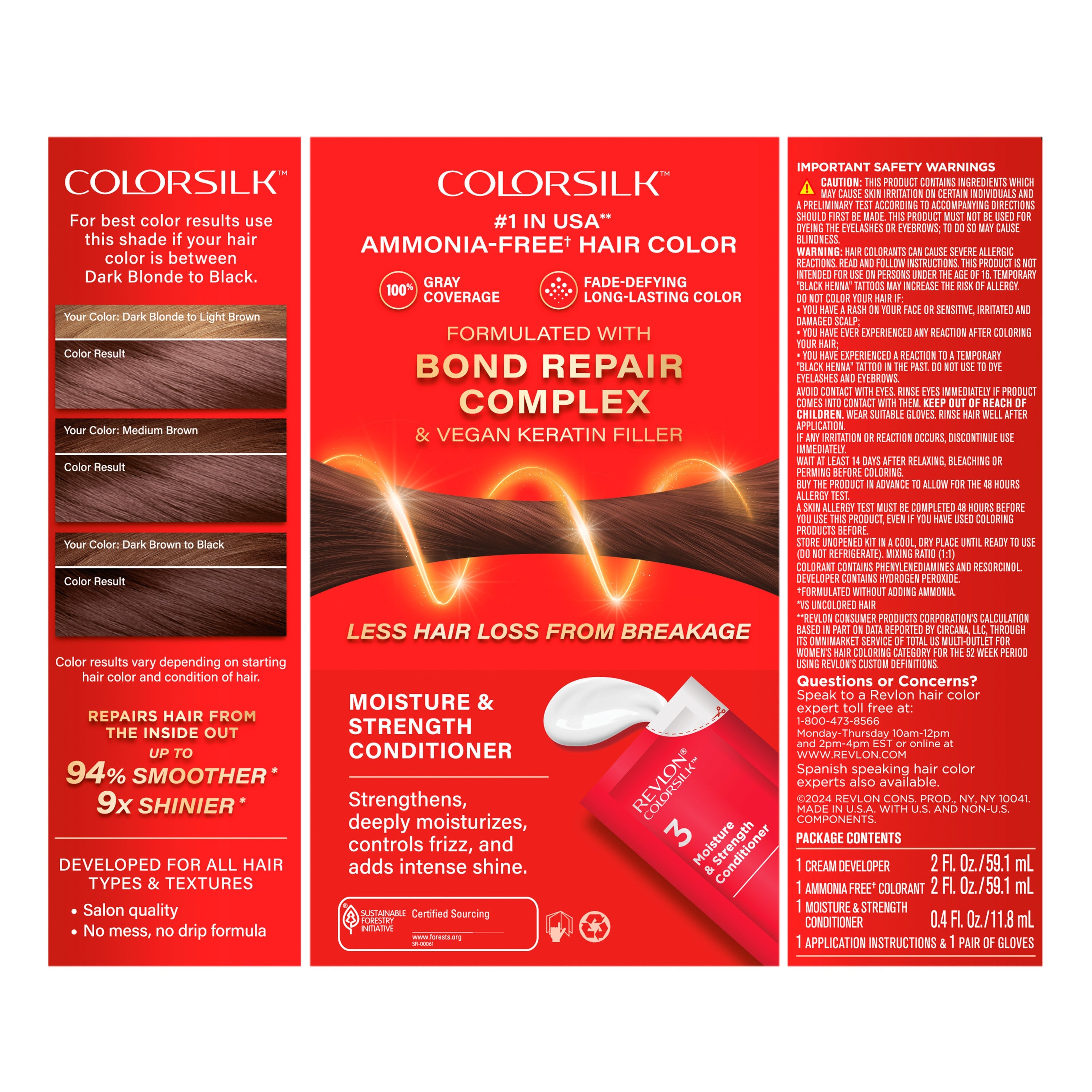 ColorSilk™ with Bond Repair Complex Permanent Hair Dye