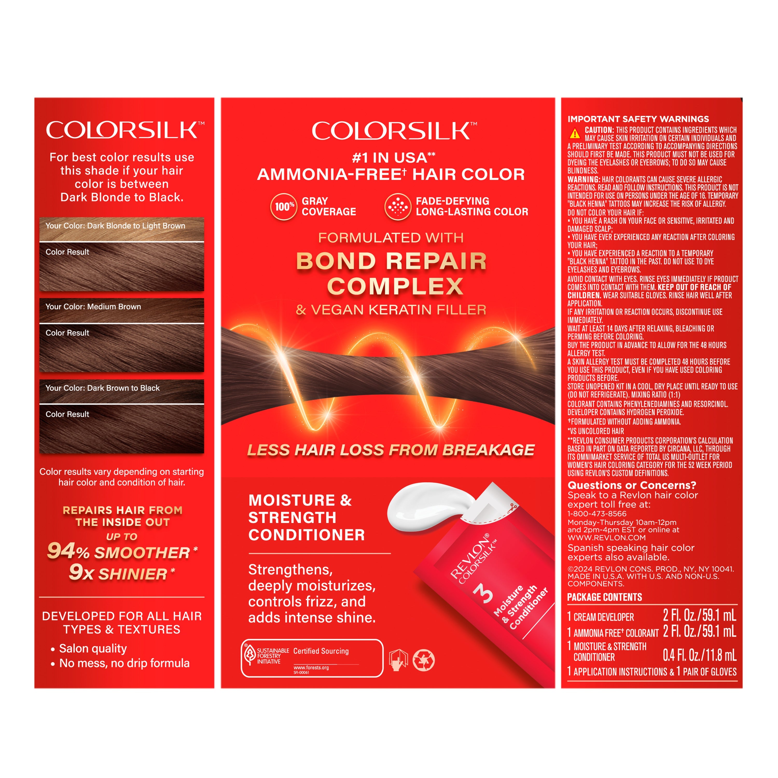 ColorSilk™ with Bond Repair Complex Permanent Hair Dye