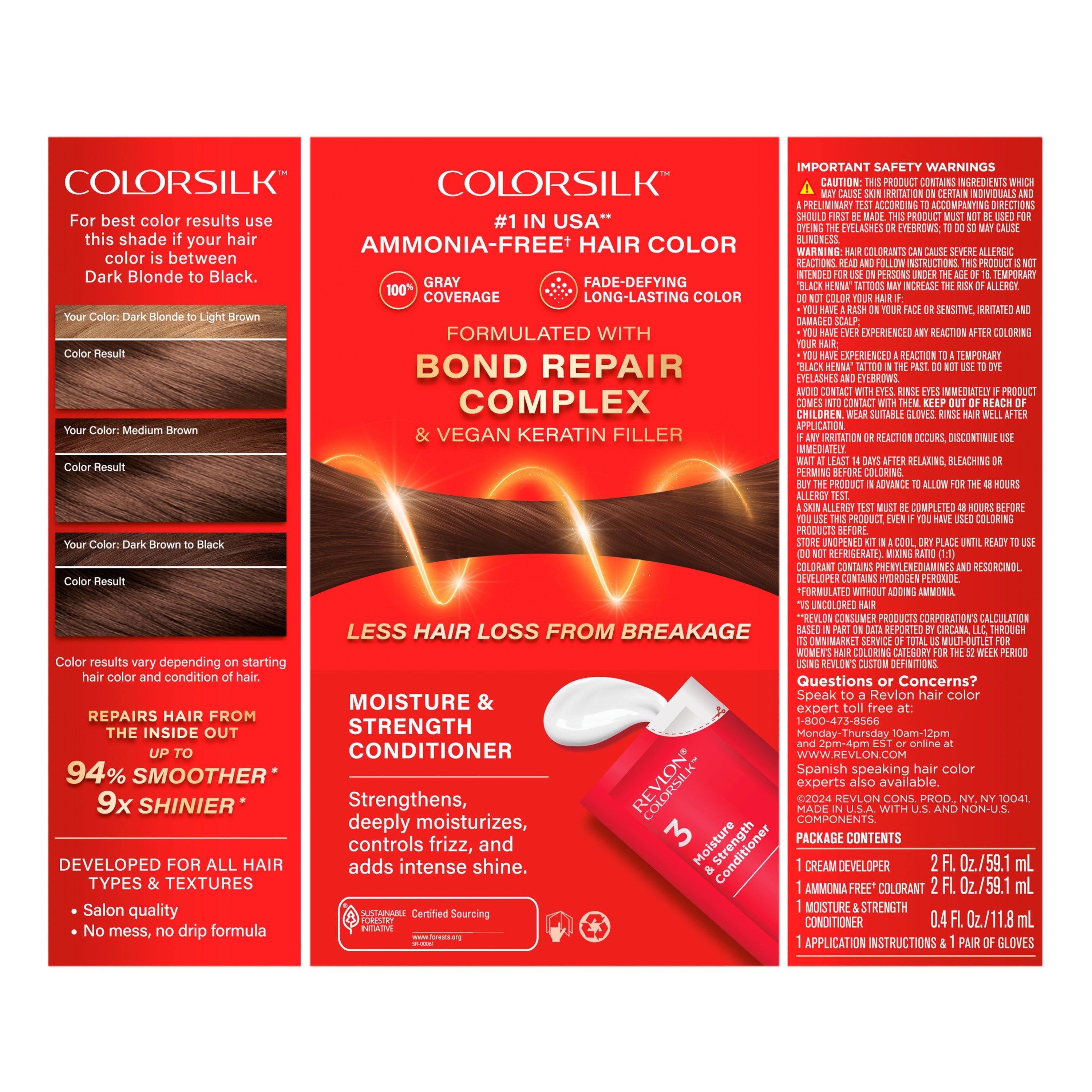 ColorSilk™ with Bond Repair Complex Permanent Hair Dye