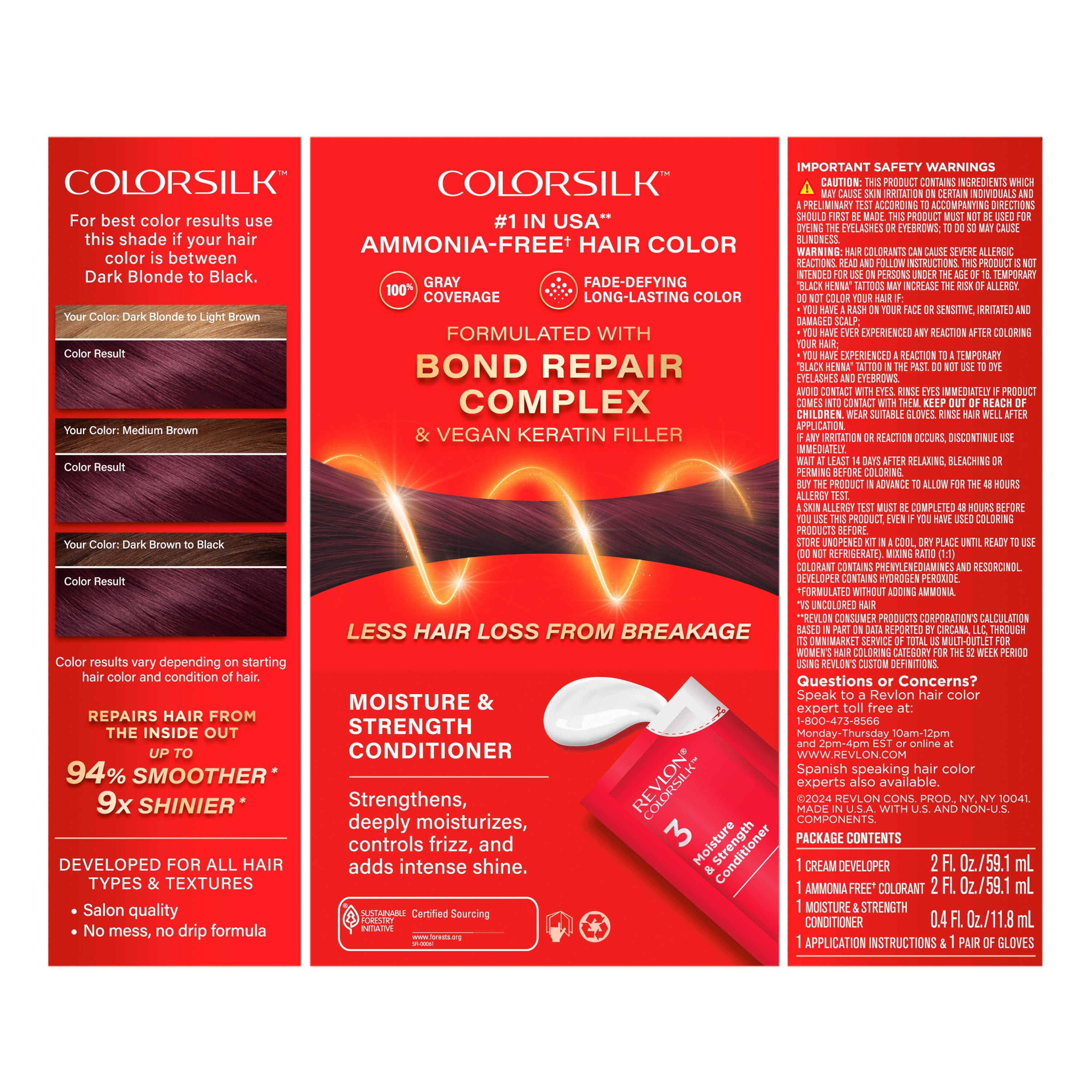 ColorSilk™ with Bond Repair Complex Permanent Hair Dye