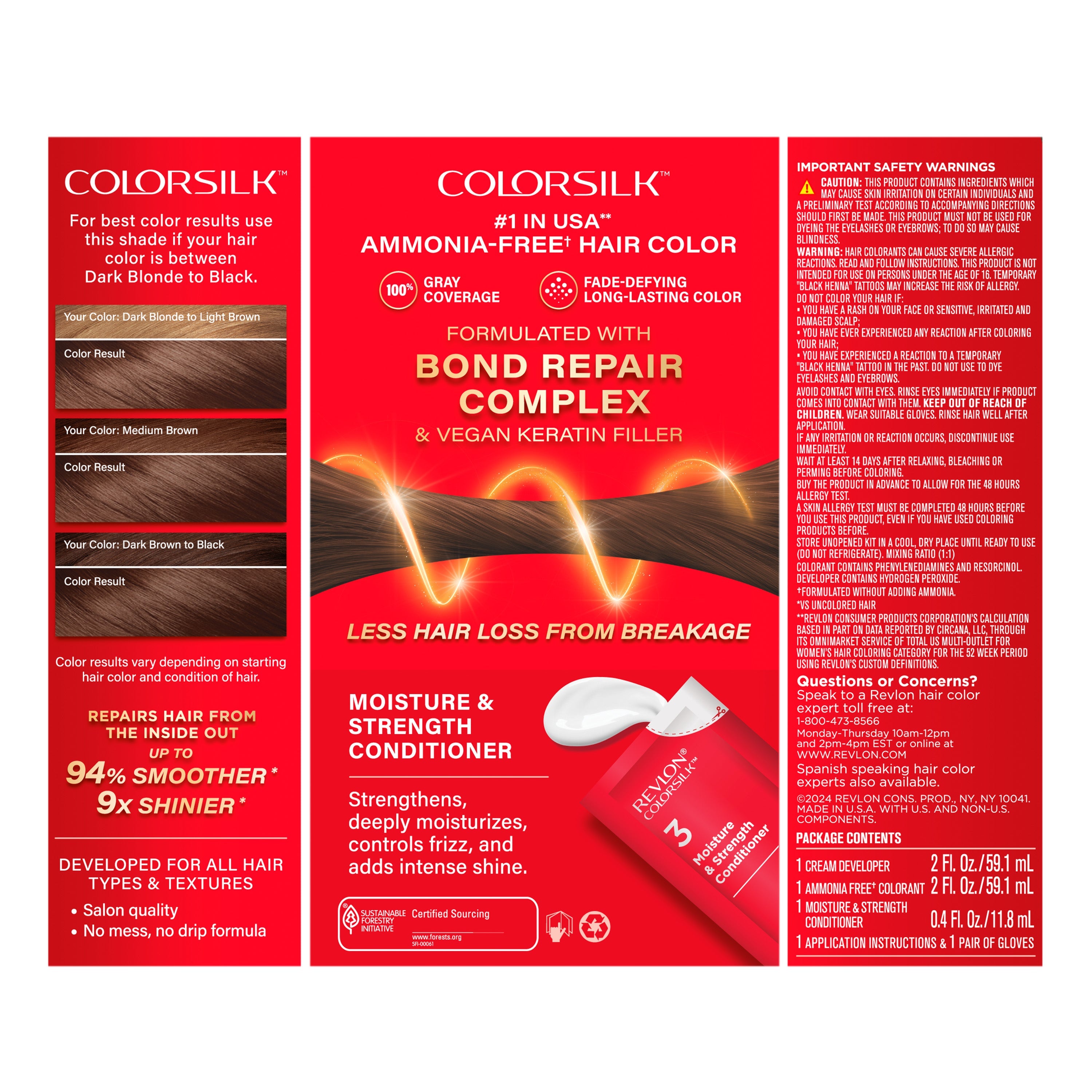 ColorSilk™ with Bond Repair Complex Permanent Hair Dye