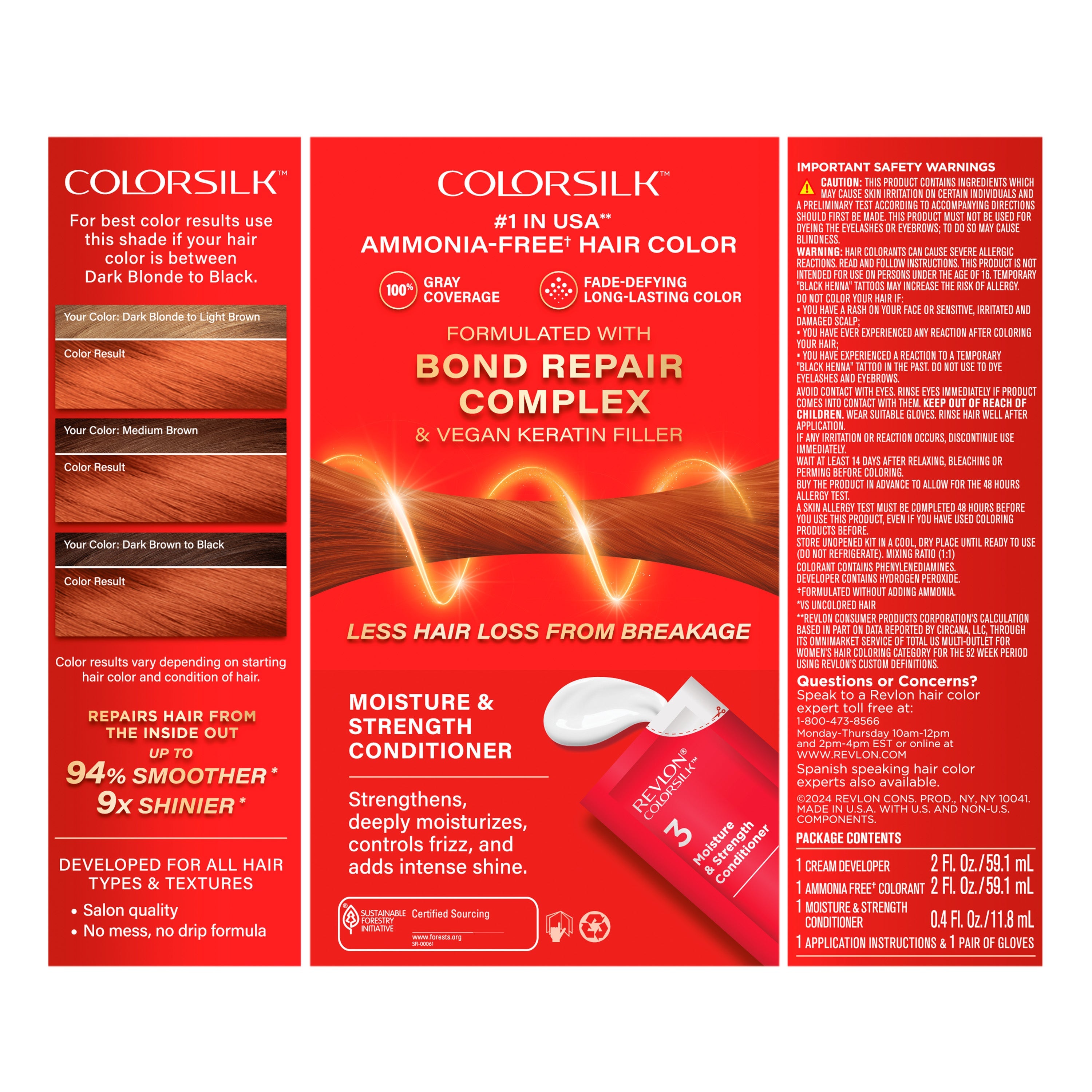 ColorSilk™ with Bond Repair Complex Permanent Hair Dye