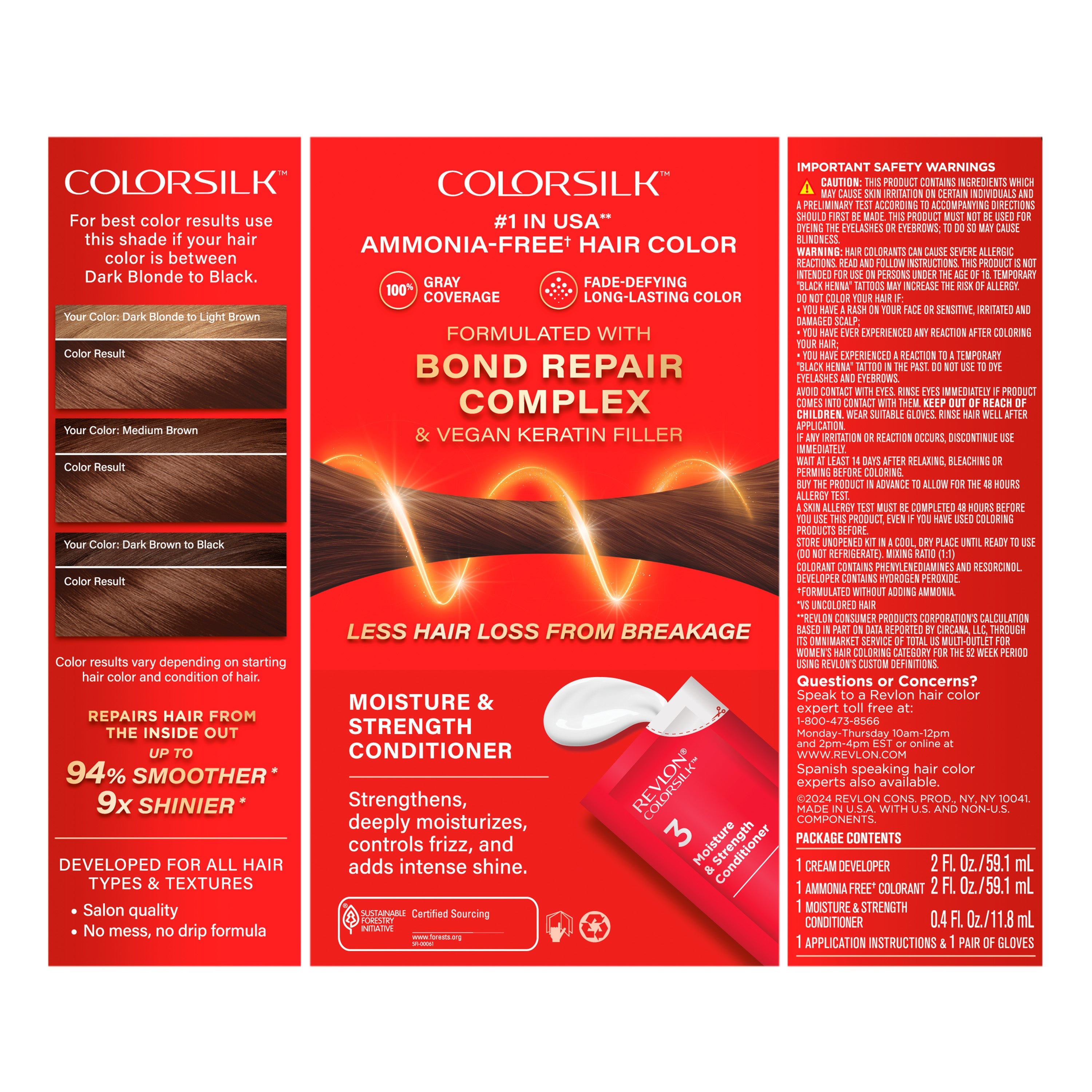 ColorSilk™ with Bond Repair Complex Permanent Hair Dye