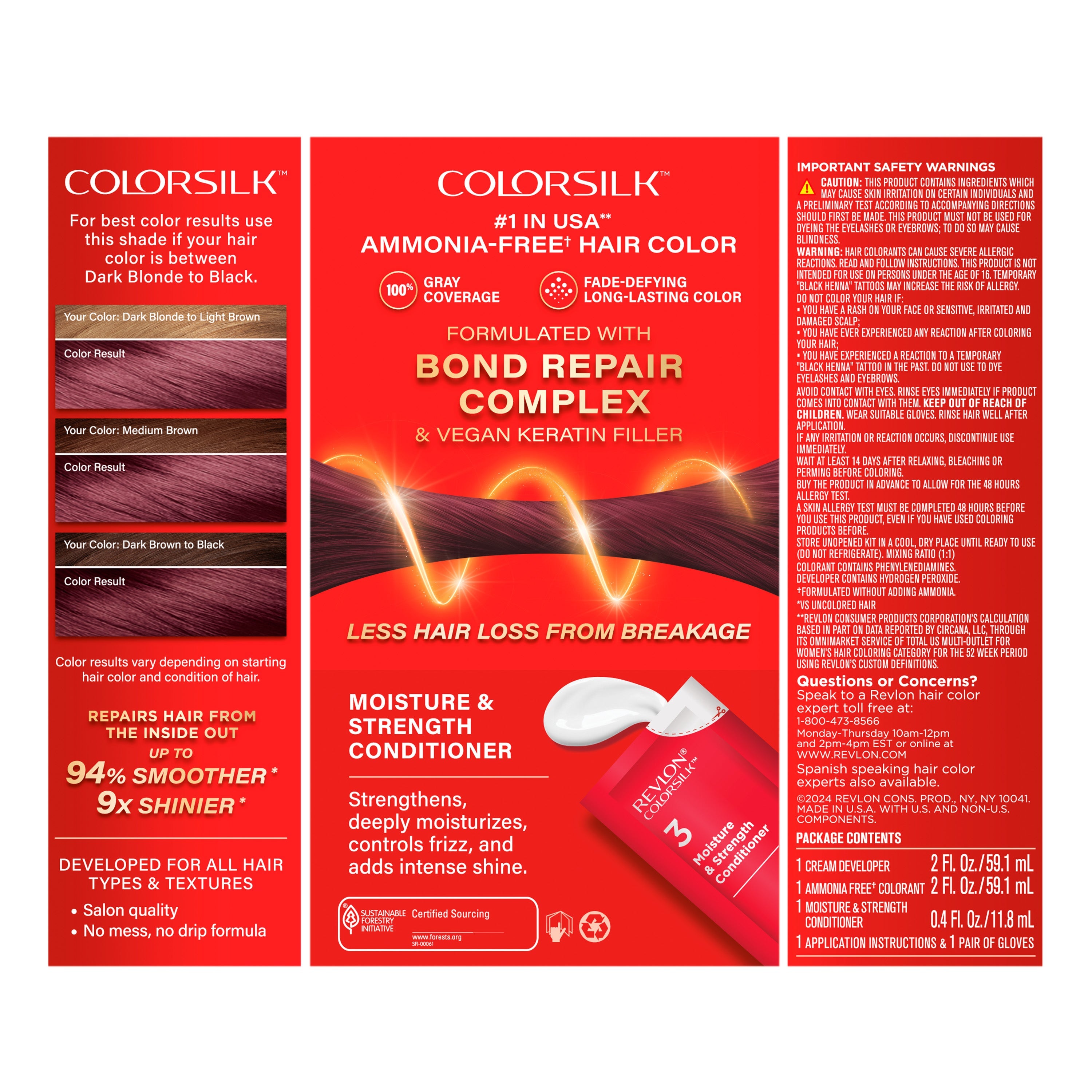 ColorSilk™ with Bond Repair Complex Permanent Hair Dye