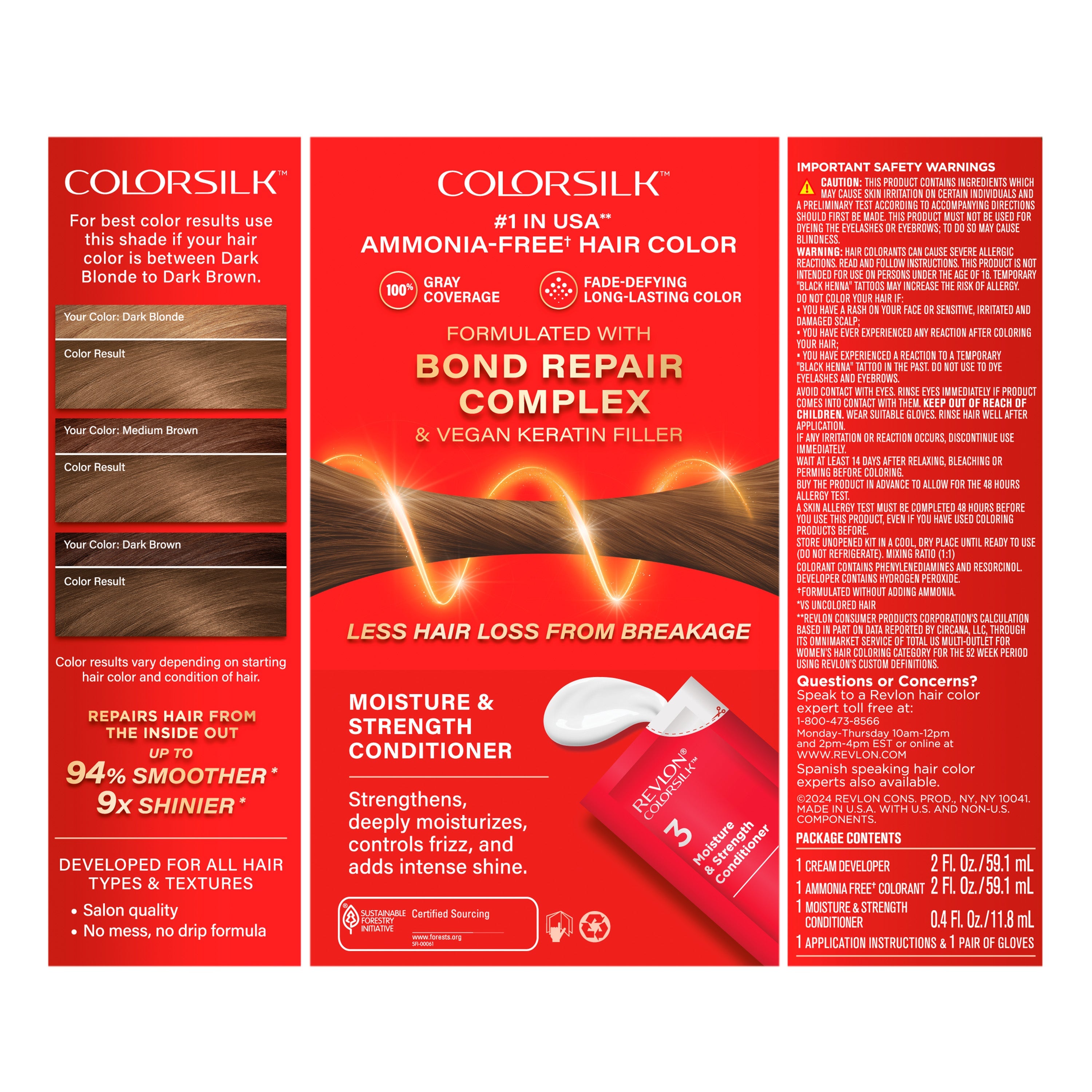 ColorSilk™ with Bond Repair Complex Permanent Hair Dye