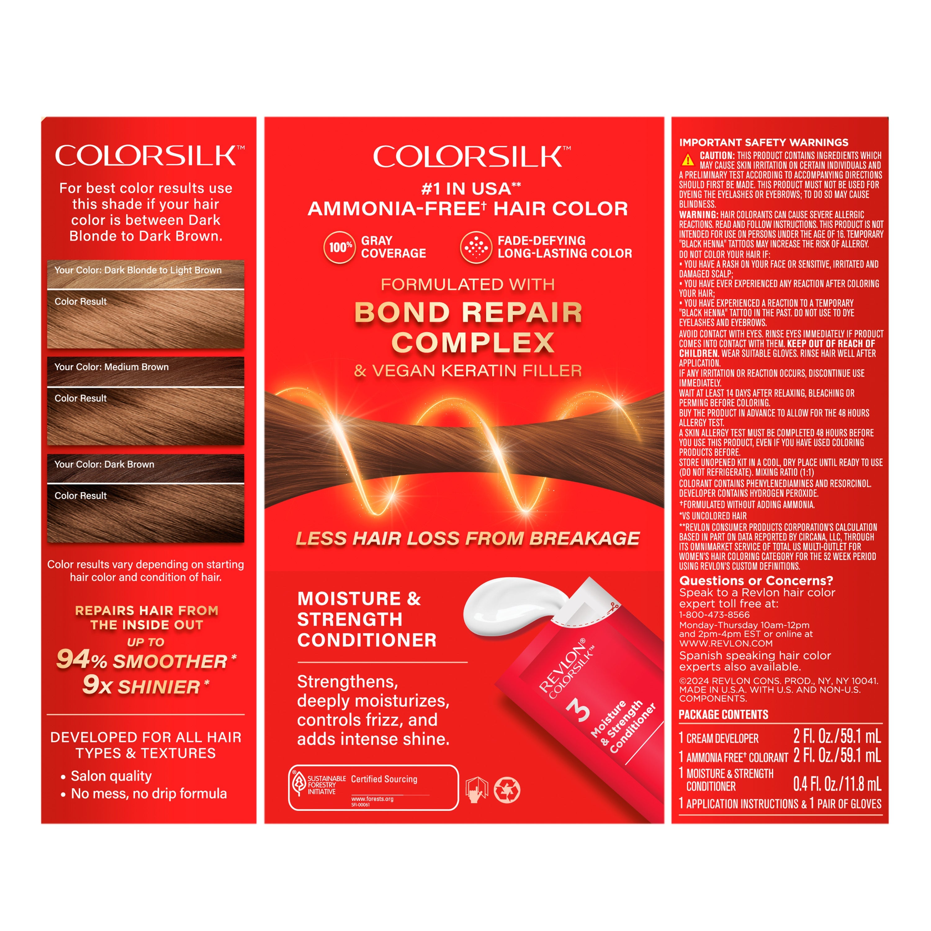 ColorSilk™ with Bond Repair Complex Permanent Hair Dye