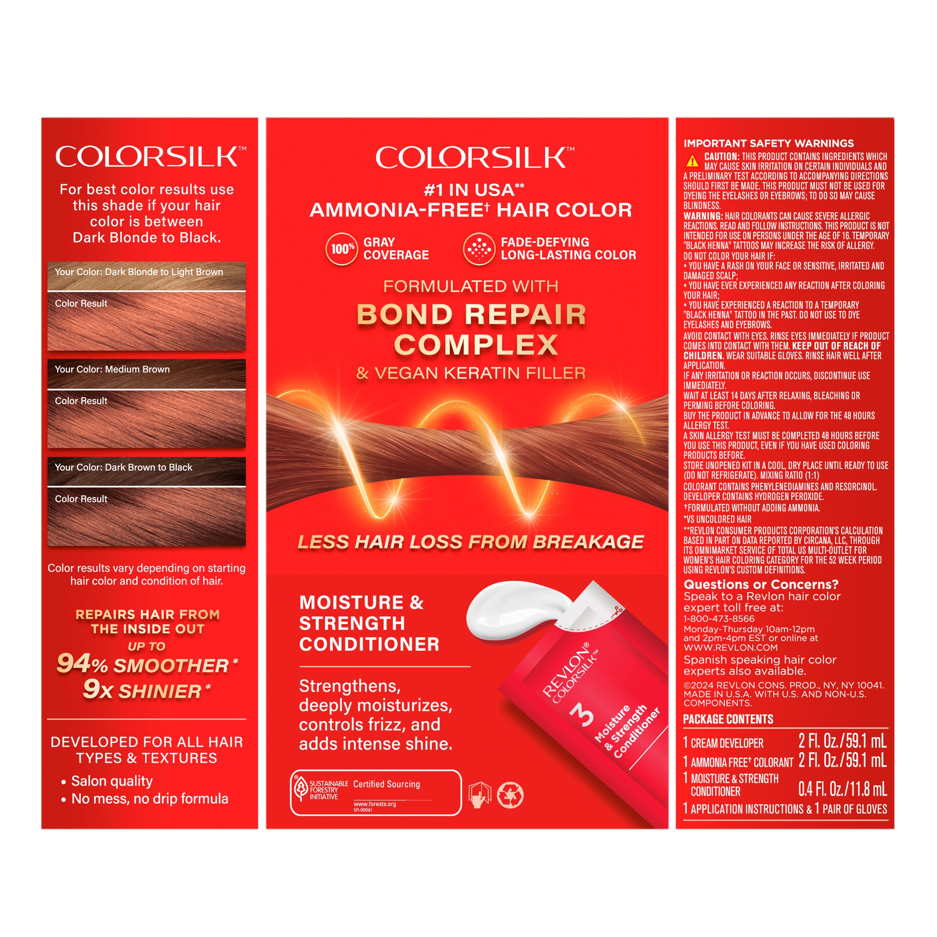 ColorSilk™ with Bond Repair Complex Permanent Hair Dye