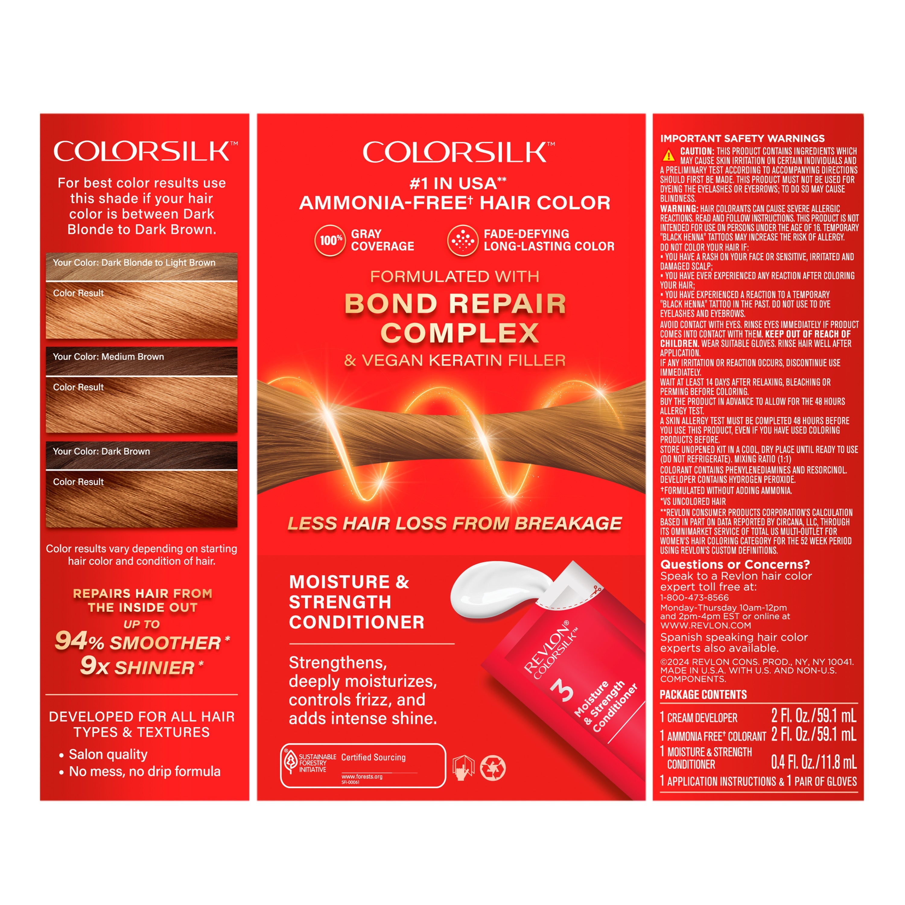 ColorSilk™ with Bond Repair Complex Permanent Hair Dye