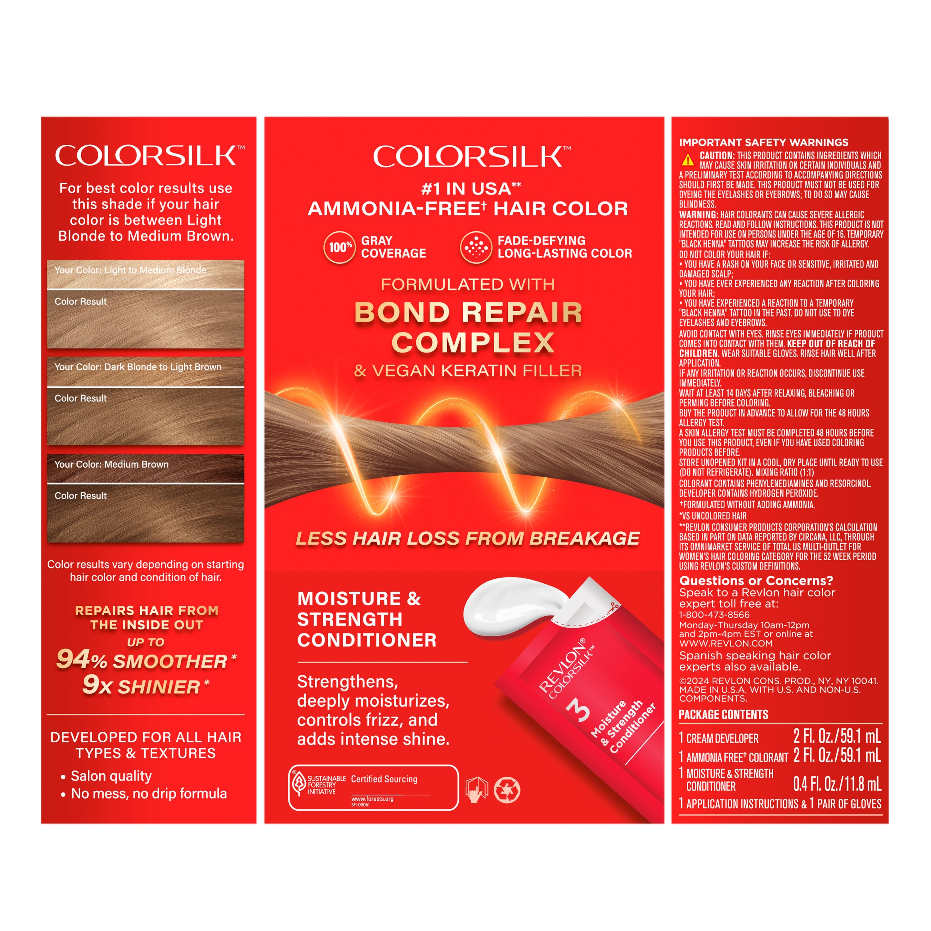 ColorSilk™ with Bond Repair Complex Permanent Hair Dye