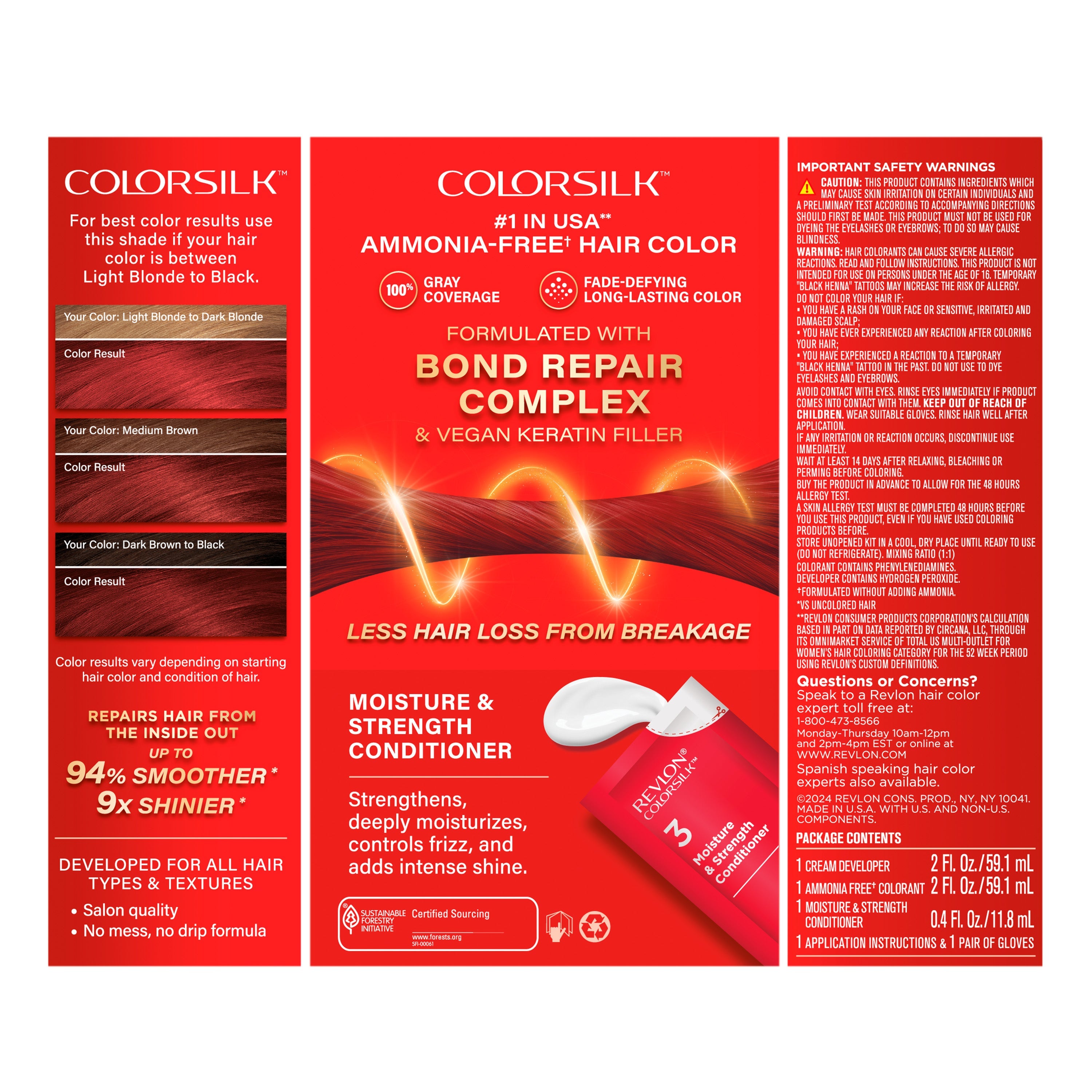 ColorSilk™ with Bond Repair Complex Permanent Hair Dye
