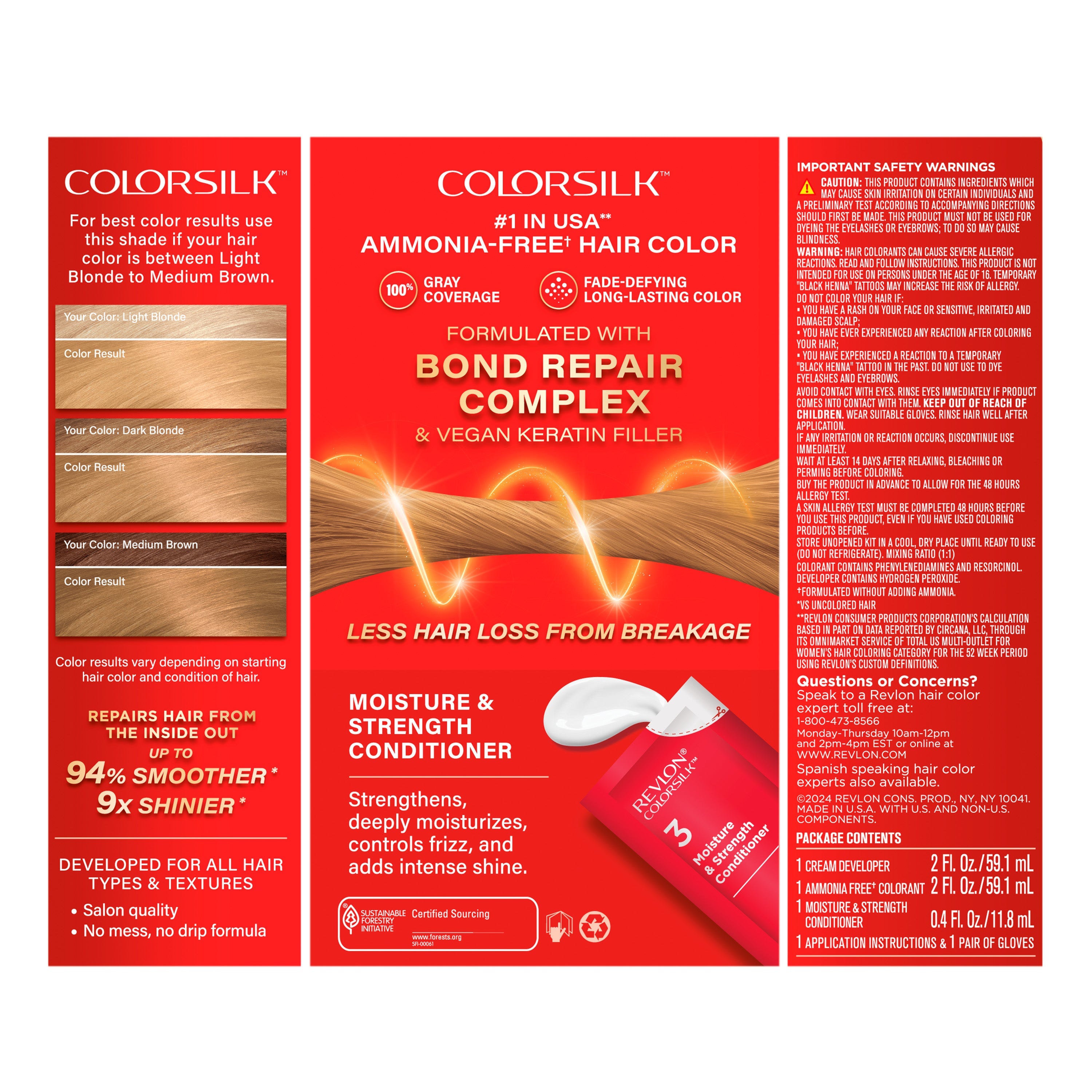 ColorSilk™ with Bond Repair Complex Permanent Hair Dye