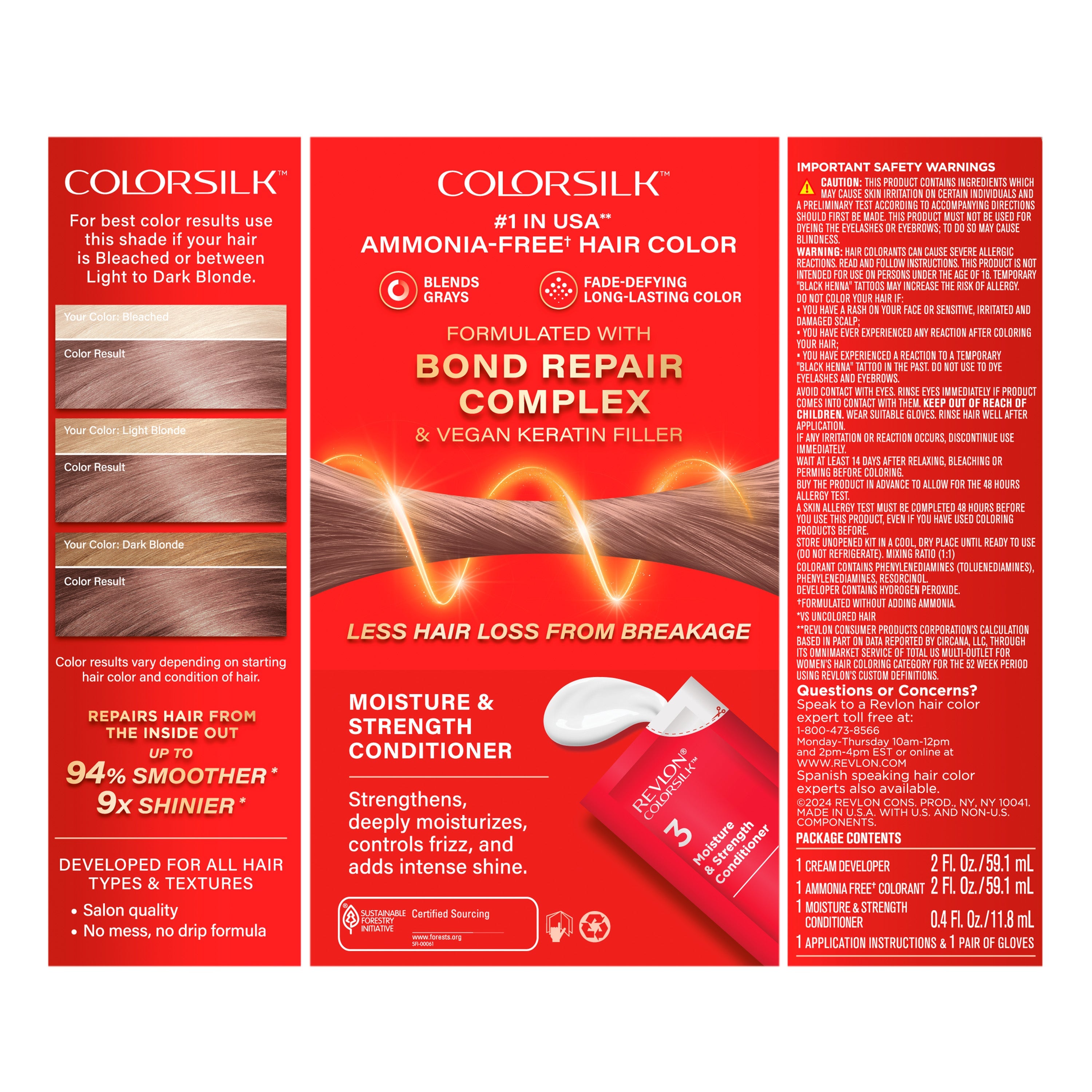 ColorSilk™ with Bond Repair Complex Permanent Hair Dye
