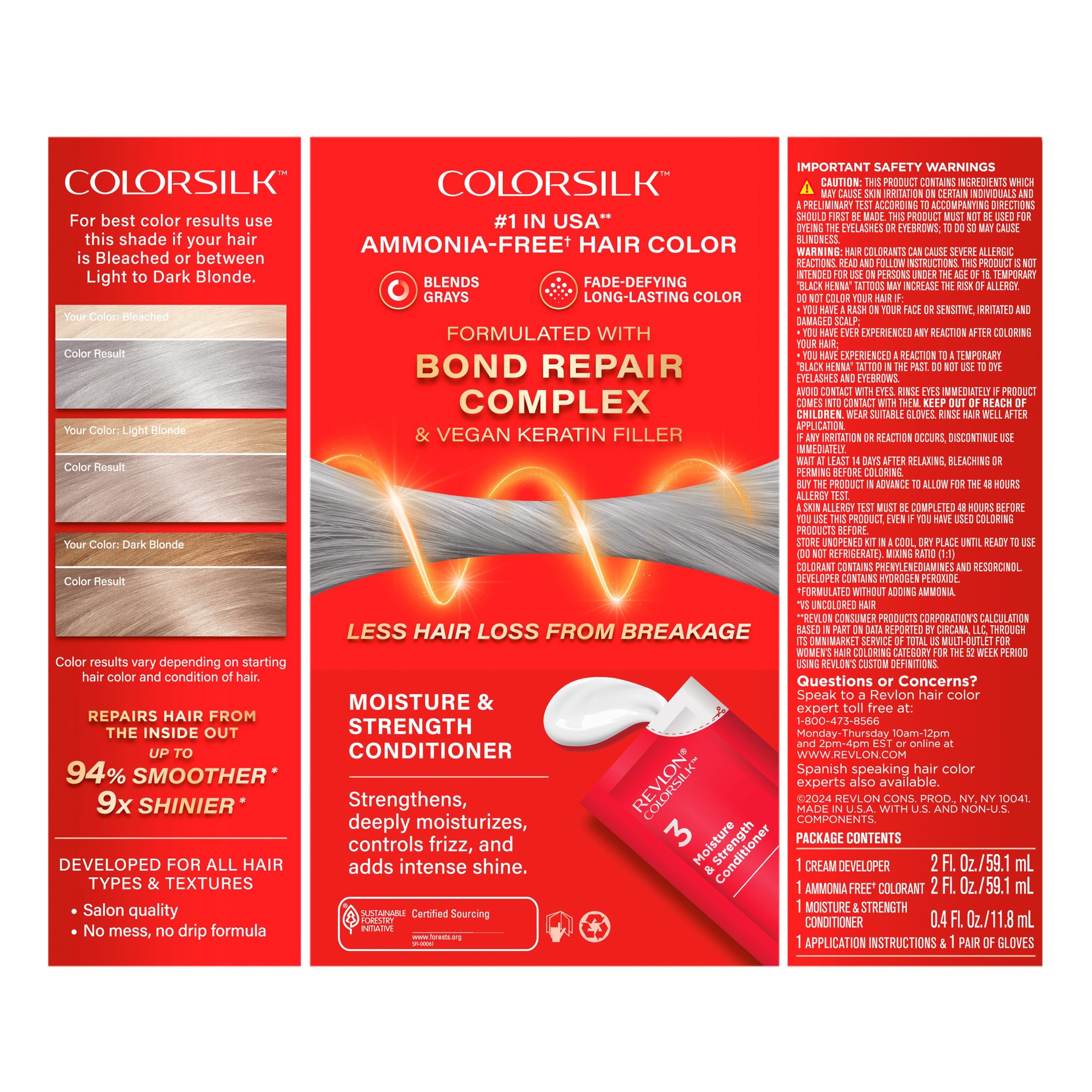 ColorSilk™ with Bond Repair Complex Permanent Hair Dye