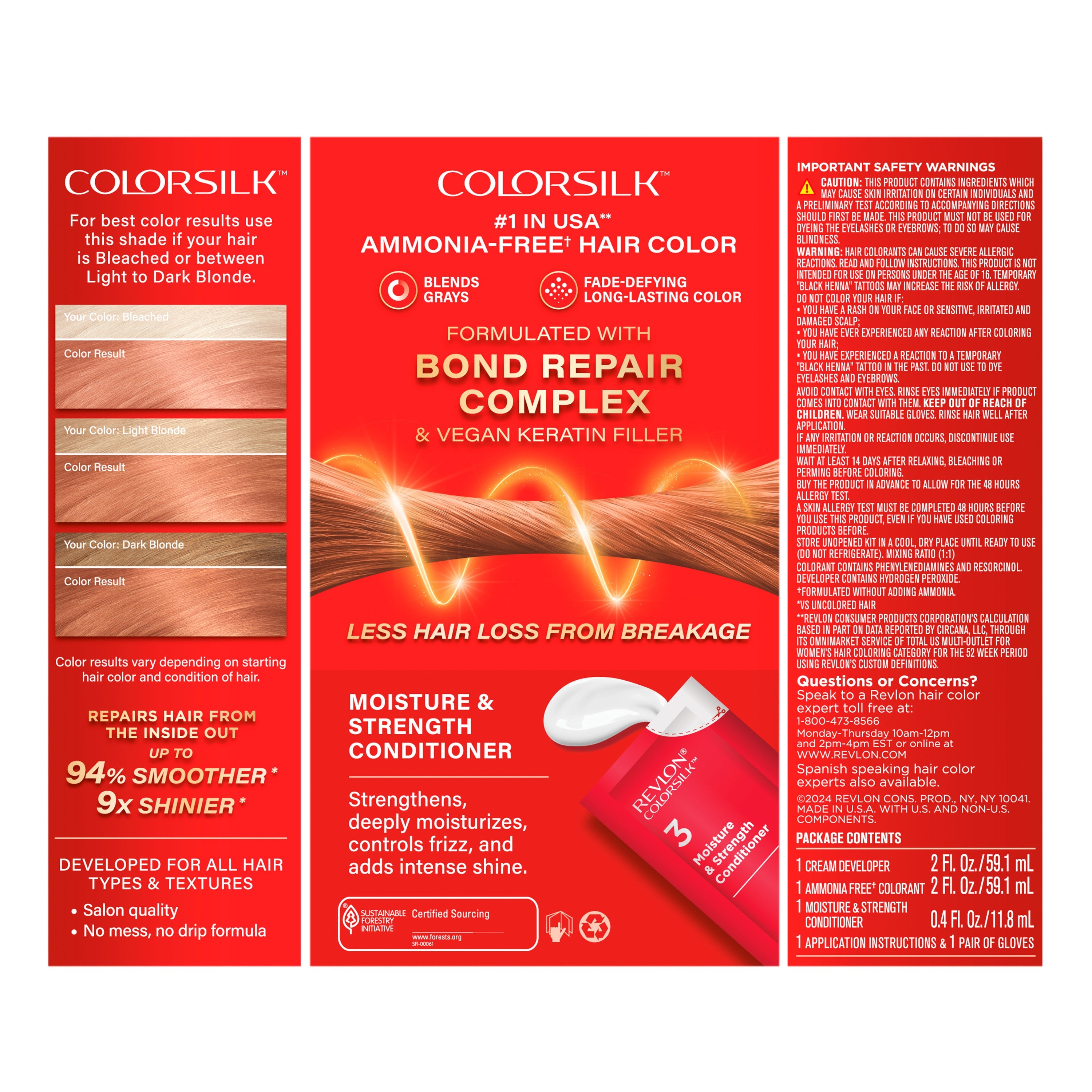 ColorSilk™ with Bond Repair Complex Permanent Hair Dye