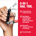 6-In-1 Nail Tool: Heavy Duty Nail Clipper