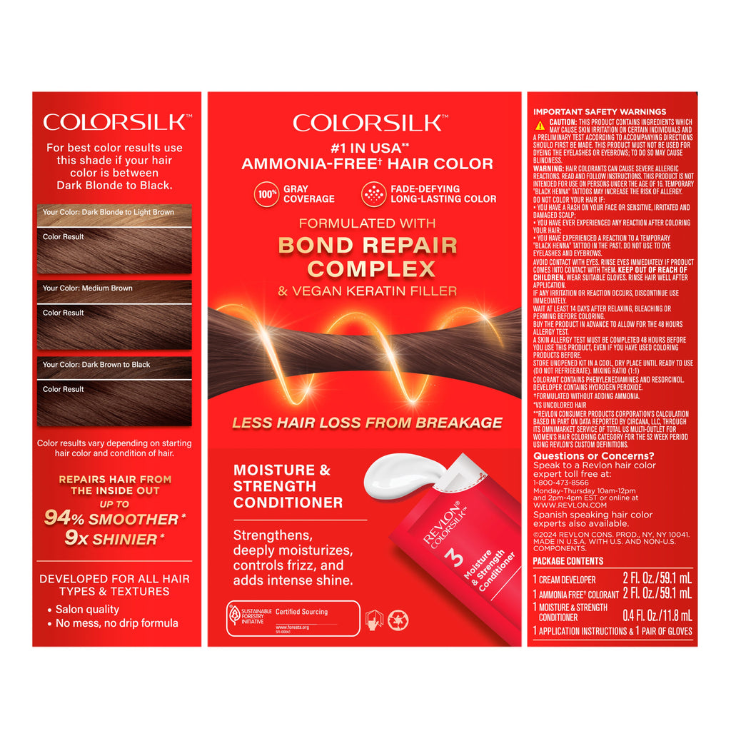 ColorSilk™ with Bond Repair Complex Permanent Hair Dye