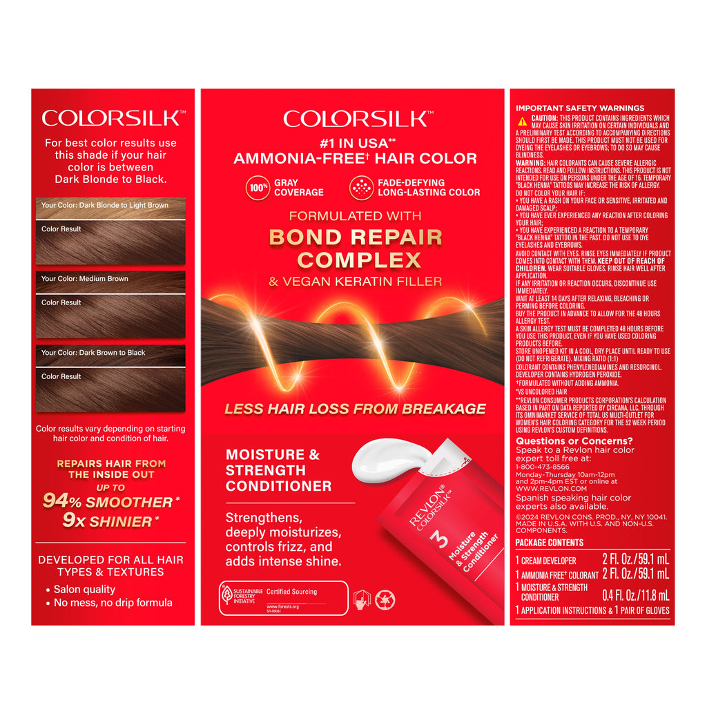 ColorSilk™ with Bond Repair Complex Permanent Hair Dye