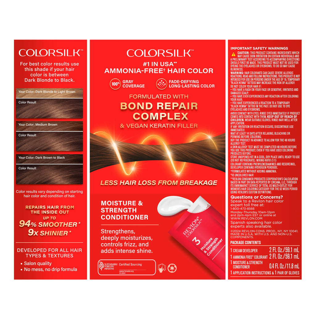 ColorSilk™ with Bond Repair Complex Permanent Hair Dye