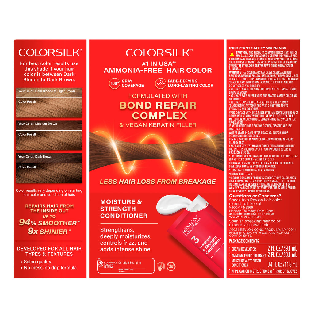 ColorSilk™ with Bond Repair Complex Permanent Hair Dye