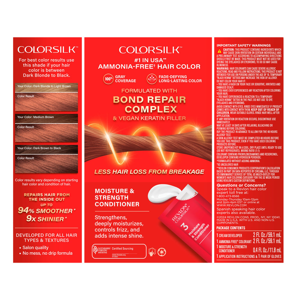 ColorSilk™ with Bond Repair Complex Permanent Hair Dye