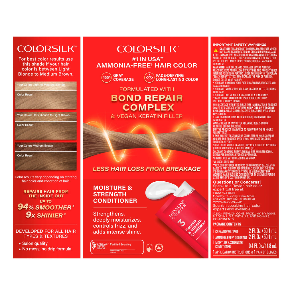 ColorSilk™ with Bond Repair Complex Permanent Hair Dye