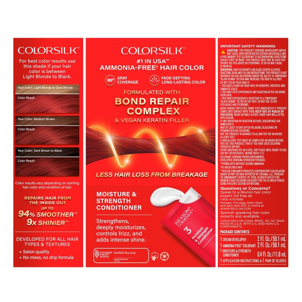 ColorSilk™ with Bond Repair Complex Permanent Hair Dye
