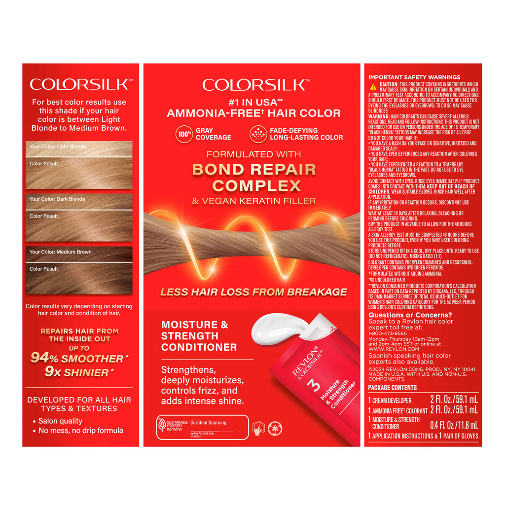 ColorSilk™ with Bond Repair Complex Permanent Hair Dye