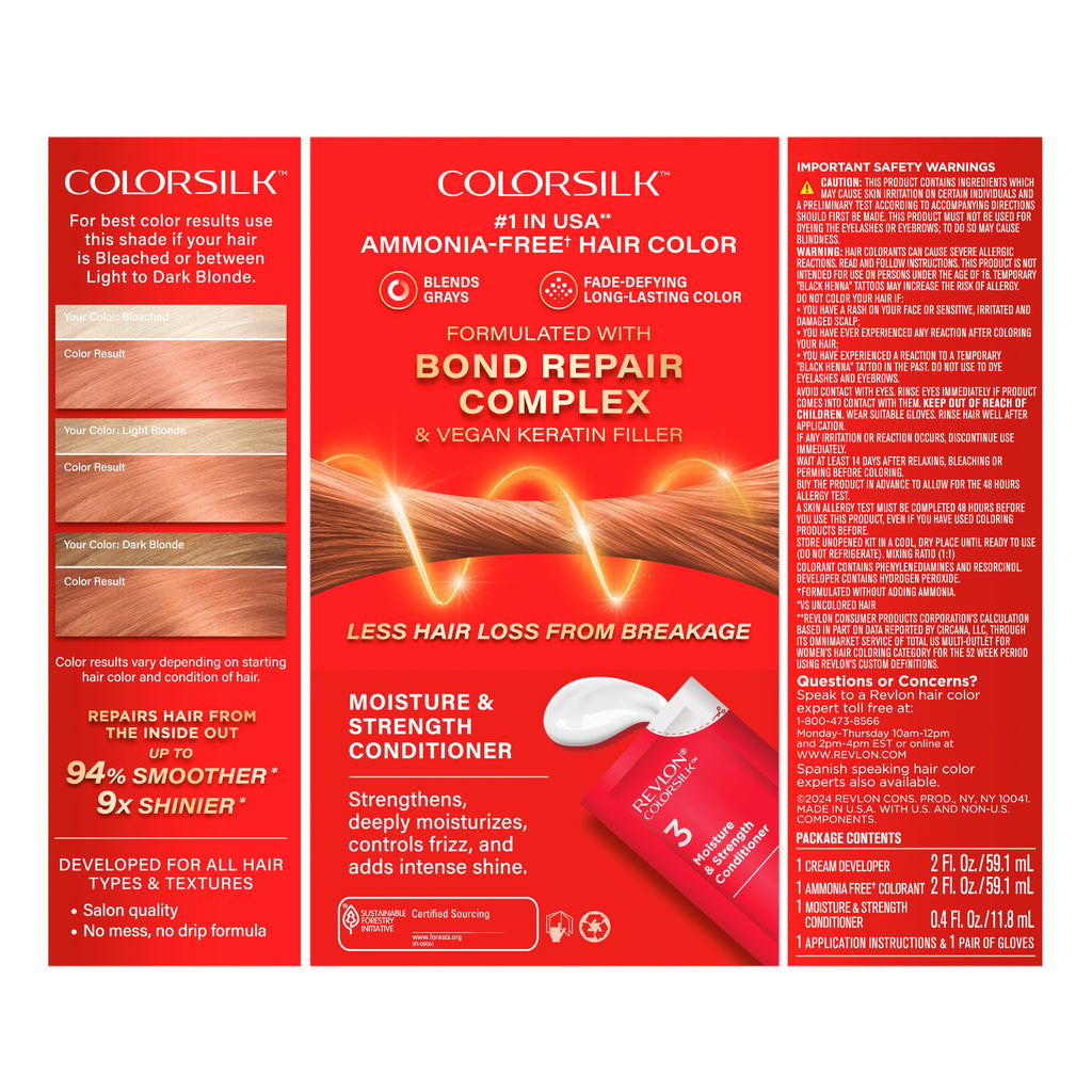 ColorSilk™ with Bond Repair Complex Permanent Hair Dye